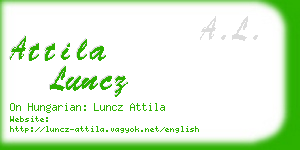 attila luncz business card